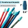 Mr. Pen- Pencil Erasers Toppers, 120 Pack, Blue Shades, Erasers for Pencils, Pencil Top Erasers, Pencil Eraser, Eraser Pencil, Pencil Cap Erasers, Eraser Caps, Eraser Tops, Pencil Topper Erasers