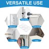 AytEflu 6 Pcs Door Stoppers Wall Protector,Wall Door Bumper with Strong Adhesive Backing，Reusable Door Handle Wall Protector