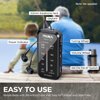 Pocket Radio Mini AM FM Stereo Radio Portable Battery Operated Radio, Includes Headphones, with Back Clip and Signal Indicator, Operated by AAA Batteries for Hurricane,Walking,Running,J-985 by PRUNUS