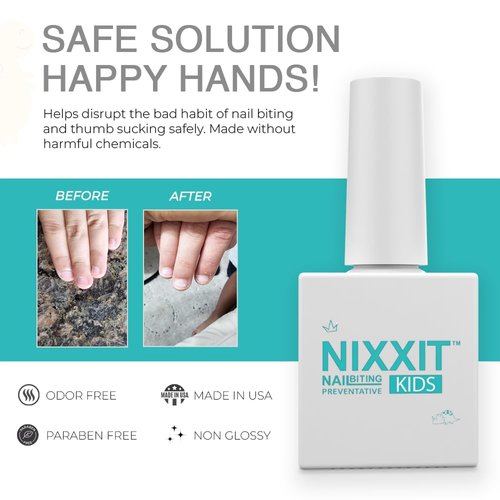 Nail Biting Treatment for Kids - Stop Thumb Sucking for Kids, Toddlers, Children - No Bite Nail Polish Pen - Non Glossy - Deterrent Bitter Taste - Safe & Effective Solution - Paraben Free Prevention
