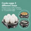 Hamilton Beach 3-in-1 Electric Egg Cooker for Hard Boiled Eggs, Poacher, Omelet Maker & Vegetable Steamer, Holds 7, Black (25507)