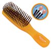 Giorgio GIO1 Gentle Hair Brush Dresser Size. Wet & Dry Pro Hair Brush Detangler. Soft for Sensitive Scalp. Good For Men Women & Kids All hair lengths. Durable and Anti-Static. (Set, Orange)
