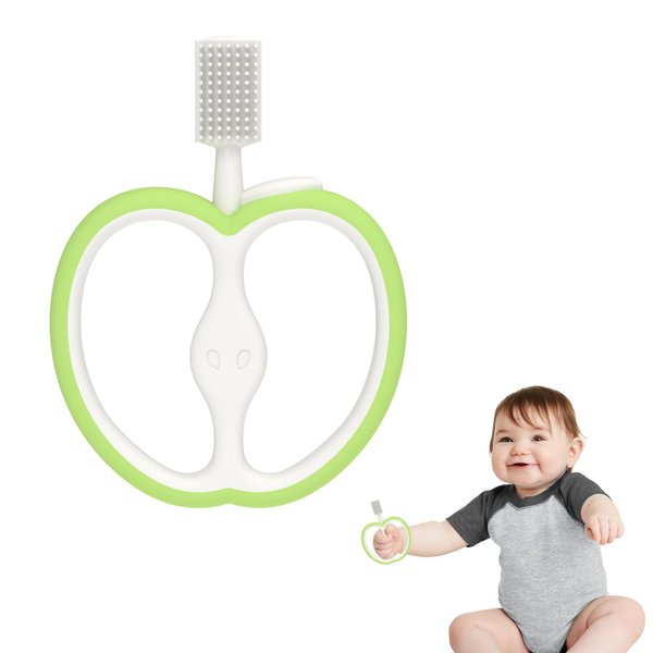 ToiyBosm Baby Teething Toys, Teethers for Babies 3 Months +, Baby Teether for Teething Relief(Apple Shaped)