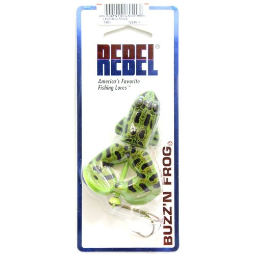 Rebel Lures Buzz n Frog Fishing Lure (2 1/2-Inch, Northern Leopard Frog)