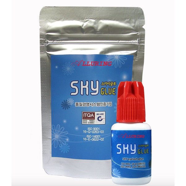 Alluring Glue S+ / Extra Powerful Strong Black Adhesive / 1-2 Sec Drying time/Retention - 7 Weeks/Semi-Permanent Eyelash Extensions