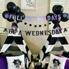 Wednesday Theme Party Banner Decorations, Glitter Full of Mondays Be a Wednesday Party Banner for Kids Birthday Party Decorations Gothic Birthday Banner for Wednesday Party Girls Cool Party Supplies