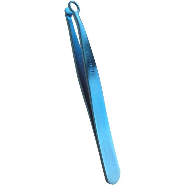 [Premium Hand-Made] Nose Hair Trimmer for Men - Nasal Clippers, Nose hair Clippers,304 Surgical-Grade Stainless Steel, Eyebrow Trimmer, Waterproof, Third-Generation Craftmanship, Made in Korea (Blue)