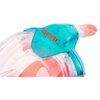 Seac Libera Full-Face Snorkel Mask - Aquamarine/Orange, X-Small/Small