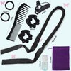 Heat Less Curling Rod Headband, No Heat Hair Curlers to Sleep in, Overnight Curls, No Heat Hair Curling Ribbon, Satin Heat Less Curling Set for Long Hair