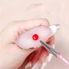 5pcs Resin Nail Art Palettes Finger Ring Plate Adhesive Glue Stand UV Gel Polish Nail Art Equipment Manicure Tool Eyelash Glue Holder (Mixed Style)