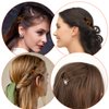 2 Pcs Hair Side Combs Mini French Side Comb Small French Side Hair Comb Bun Twist Hair Styling Accessories For Women Bun Chignon Up-Do Styling Girls Hair Decorative(Brown Onyx)