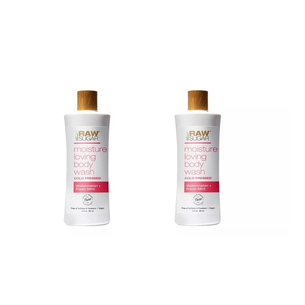 Watermelon and Fresh Mint Travel Size Body Wash (3 fl. oz) Each – Pack of 2