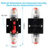 150 Amp Audio Circuit Breaker,12V-24V DC Fuse Holder,20-300A Breaker Switch,Inline Circuit Breaker with Reset Button,for Automotive Marine Boat Audio System Current Overload Protection