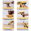 Hot Glue Gun, Cordless Glue Gun, Full Size Hot Glue Gun for DeWalt 20V Lithium-Ion Battery with 20Pcs 0.43" Glue Sticks and Insulated Copper Nozzle, Hot Glue Gun Kit (Tool Only, Battery NOT Included)