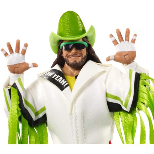 WWE Ultimate Edition “Macho Man” Randy Savage Action Figure, 6-in /15.24-cm, with Interchangeable Heads, Swappable Hands, & Entrance Gear for Ages 8 Years Old & Up