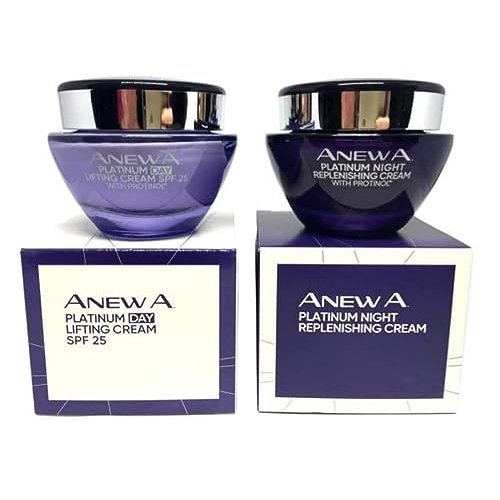 Anew Platinum Day Cream & Night Cream Anti-Aging Skin Care Set of 2