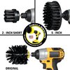 Industrial Electric Spin Scrubber - Household Cleaning Electric Scrub Brush - Ultra Stiff BBQ Grill Brush - Griddle Cleaning Kit - No Wire Nylon Bristles - Oil Stains, Rust, Loose Paint on Concrete