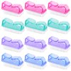 12 Pcs Handle Grip Nail Brush, Fingernail Brush Cleaner Hand Scrub Cleaning Brushes for Toes, Nails, Men and Women（4 Colors）