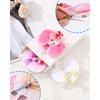 3Pcs Hawaiian Flower Hair Clip for Women Butterfly Orchid Hair Barrettes Flower Hair Clips with Pearl Summer Artificial Flowers Hair Clips for Beach, Bridal Hair Accessories (White+Pink+Purple)