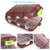 2PCS Travel Pill Box, Cute Pill Organizer, Small Pill Case, Portable Medicine Organizer for Purse, with 10 Compartments for Different Medicines