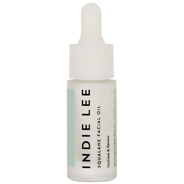 Indie Lee 100% Squalane Oil - Daily Face Oil & Hydrating Moisturizer for Dry Skin, Fine Lines and Wrinkles - Even Skin Tone, Brighten & Improve Texture - Facial Oil for All Skin Types (10ml)