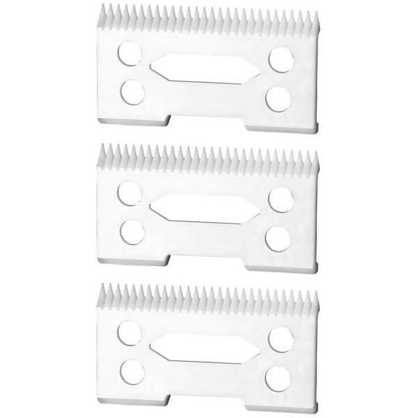FOXSONIC Professional ceramic clipper blades 2 hole2-Hole Clipper ceramic Blade cutter,ceramic clipper replacement blades for Wahl Senior cordless Clipper