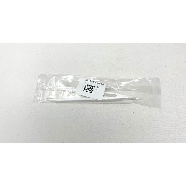 Hilco Soft Contact Lens Tweezers White Plastic w/Silicone Tips, 5 Inch Long