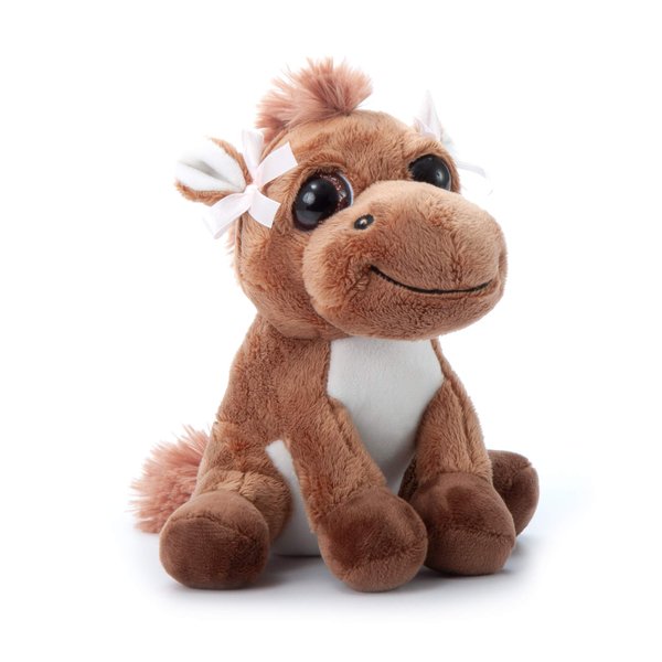 The Petting Zoo Horse Stuffed Animal, Gifts for Kids, Bright Eye Animals, Horse Plush Toy 7 inches