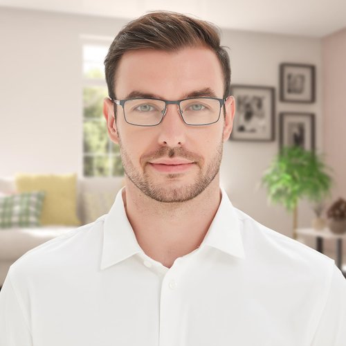 EYECEDAR 5-Pack Reading Glasses for Men Metal Rectangular Readers Eyeglasses Spring Hinges with Sun Readers Glasses Mens Readers 1.0