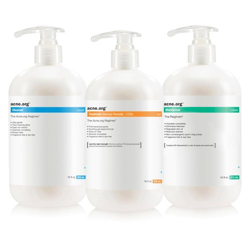The Regimen Kit - Acne.org Complete Acne Treatment Kit (16 oz.)