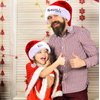 2 Pieces Naughty and Nice Plush Christmas Santa Hats Buffalo Plaid Holiday Hat for Christmas Party Supplies (Red, Black, Adult Size)