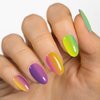 MOYOU LONDON Semi Cured Gel Nail Strips Gradient Ombre 20 Pcs. UV Gel Nail Wraps for Salon-Quality Manicure, Easy to Apply, Trim, & Remove