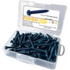 Bobibbi 1/4 x 1-3/4" Hex Head Concrete Screw Anchor, for Anchoring to Masonry, Block or Brick (100Pcs)