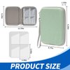 Jeachan Card Case for Yoto cards, Soft Portable Folder with Zipper & 80 Pockets Player & Mini Audiobook Cards, Card Binder Holder with Sleeves for Travel (Green)