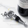 Homestia Wine Stopper Cool Wine Bottle Stoppers for Glass Bottles, Elephant Bottle Stopper Reusable Wine Corks Wine Tool, Zinc-Alloy Silicone Wine Stoppers Cute Wine Toppers with Fancy Decors