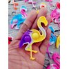 Roaqua 24 Packs Flamingo Bulk Mini pop Fidget Gifts for Holiday Boys and Girls Kids Party Favors Supplies and Classroom Students Prize