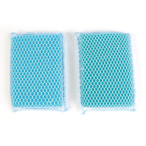 Butler Dawn Flip It Dual Sided Nylon Mesh and Cloth Kitchen Sponge, 2-pack (4 Sponges)