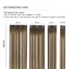 FUBILI Hair Extensions Clip in Human Hair 16inch Clip in Hair Extensions Balayage Walnut Brown to Ash Brown Mix Light Blonde Ombre Clip in Extensions Double Weft Real Human Remy Hair 120g 7pc
