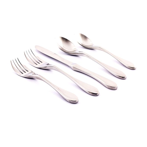 Knork Original Utensils Flatware Cutlery Place Setting, 5 Piece, Gloss