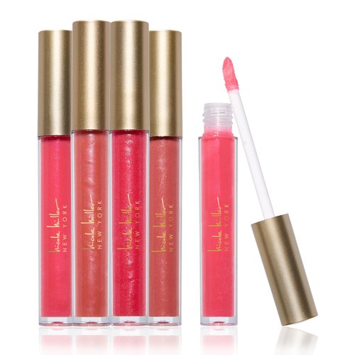 Nicole Miller Lip Gloss Collection, 5 Count (Pack of 1), Silver City