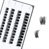 i-Laesh Lash Clusters - E14 DIY Eyelash Extensions 40 Clusters - Mega Volume D Curl Individual Lashes Cluster Extensions for DIY at Home (Lash Clusters - E14, D - 10-16 mm)