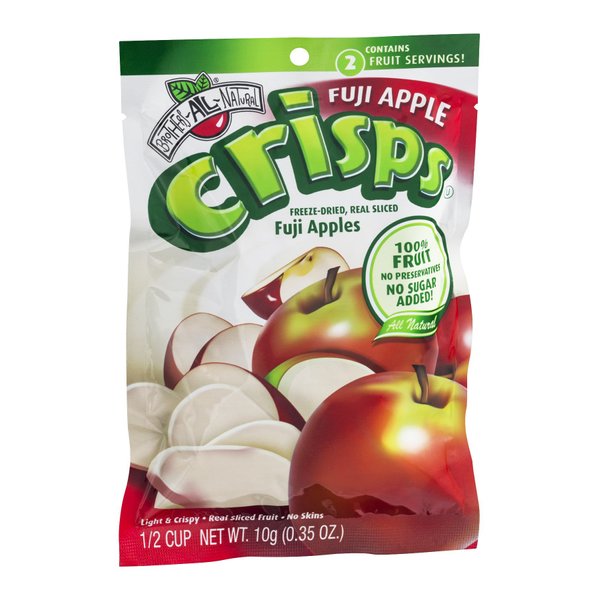 Brothers-ALL-Natural Fuji Apple Crisps, 0.35-Ounce Bags, 24 Count
