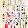Magnetic Dress Up Dolls, Magnetic Doll Dress Up Kits Magnetic Paper Dolls Pretend Play Set for Girls Ages 4 Years and Up Kids Travel Activities Road Trip Car Ride Interactive Learning Imagine (D Set)