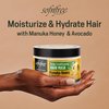 SOF N' FREE Manuka Honey & Avocado Deep Conditioning Hair Mask for Curly Hair, Moisturizing and Shine Enhancing Hair Treatment - 11 fl oz
