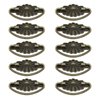 T Tulead Antique Looking Drawer Pulls Jewelry Cabinet Handles Box Pull Bronze Vintage Tool Box Handle Knob Pack of 10 (1.53-Inch Hole to Hole)