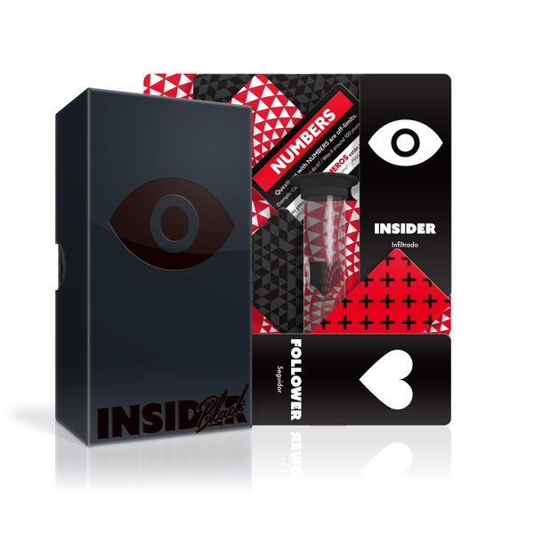 Oink Games Insider Black - Social Deduction & Guessing Game for Family & Friends | Ages 9+ | Fast-Paced Party Game with Hidden Roles