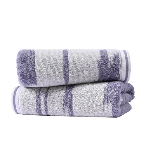 sense gnosis Blue Hand Towels Set of 2 Cloud Pattern 100% Cotton Absorbent Soft Hand Towels for Bathroom 13 x 29 Inch