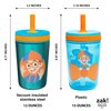 Zak Designs Blippi Kelso Toddler Cups For Travel or At Home, 12oz Vacuum Insulated Stainless Steel Sippy Cup With Leak-Proof Design is Perfect For Kids