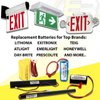 1.2V 1800mAh Emergency Lighting Exit Sign Battery Replaces ANIC1493, Lithonia 1009S00-MZ, Lithonia ELB0320, Lithonia ELB1P201NB