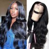 SOUNDFREAQ 22 Inch Body Wave Lace Front Wigs Human Hair Pre Plucked for Women 13x4 Human Hair Wig for Women Unprocessed Brazilian Virgin Human Hair Lace Front Wig Free Part Natural Color